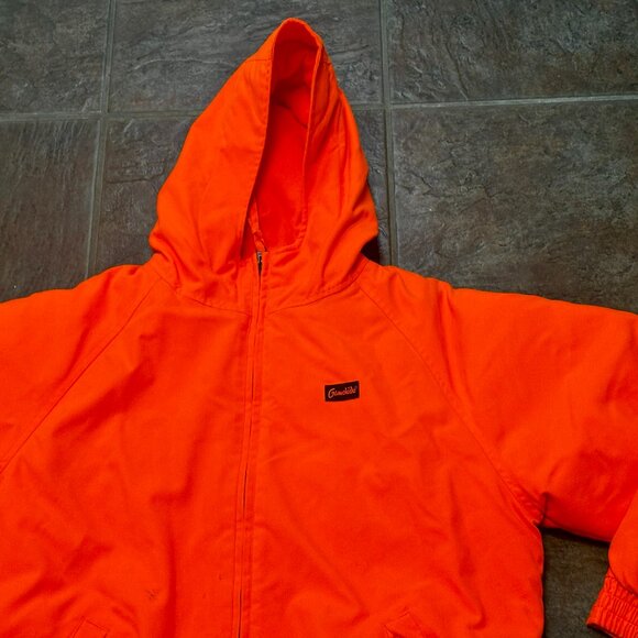 ~~Gamehide Quilted Full-Zip Orange Hunting/Work/Hiking/Shooting Jacket Men's XL - Picture 3 of 6